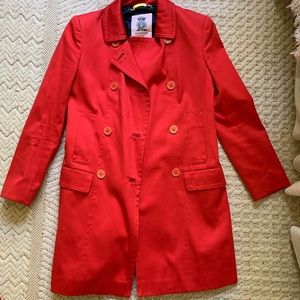 JUICY red trench coat